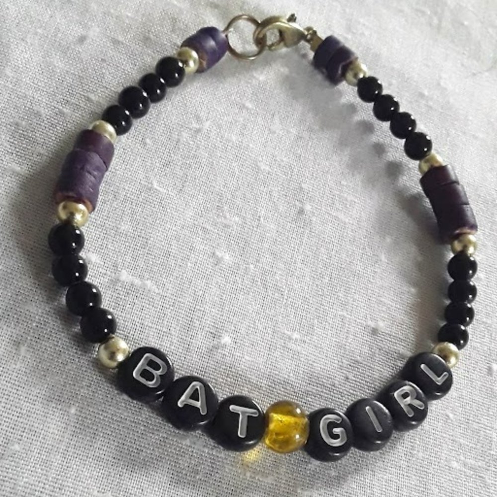 Handmade Batgirl Bracelet